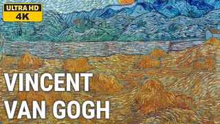 Vincent van Gogh: A collection of 10 oil paintings with title and year, around 1889 [4K]