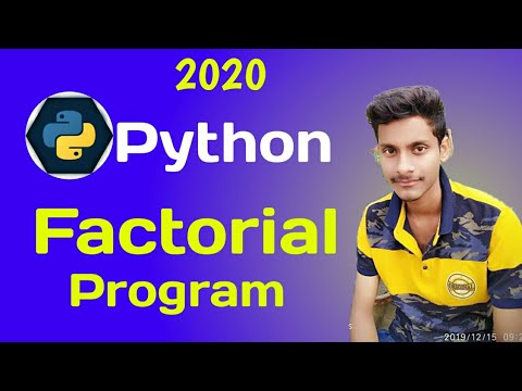 python program- find factorial of a number |2020