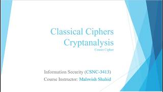 Cryptanalysis - Caesar cipher - Brute force - Frequency Analysis - Computer Science