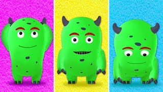 Head, Shoulders, Knees & Toes - Exercise Song for Children with Monday The Monster