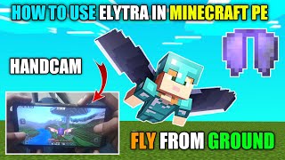 How To Use Elytra In Minecraft Pe🤩 | Fly From Ground With HANDCAM Easy 2022 | Ultra Bittu Gamerz screenshot 5