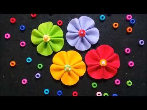 Souvenir kain  flanel  jepit  rambut  bros bunga felt YouTube