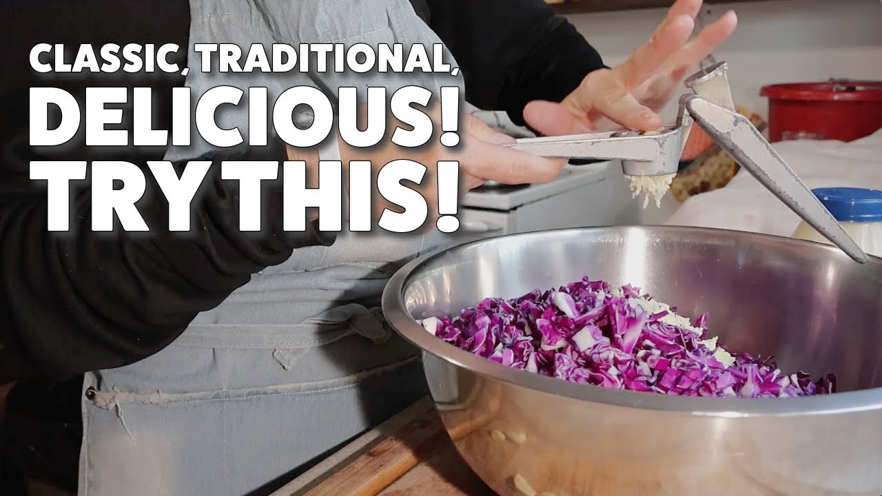 Delicious (and SUPER EASY) Israeli Red Cabbage Salad! - YouTube