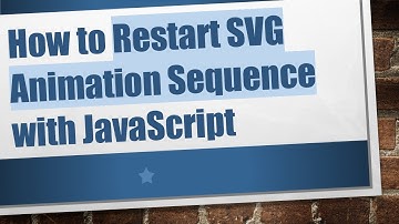 How to Restart SVG Animation Sequence with JavaScript