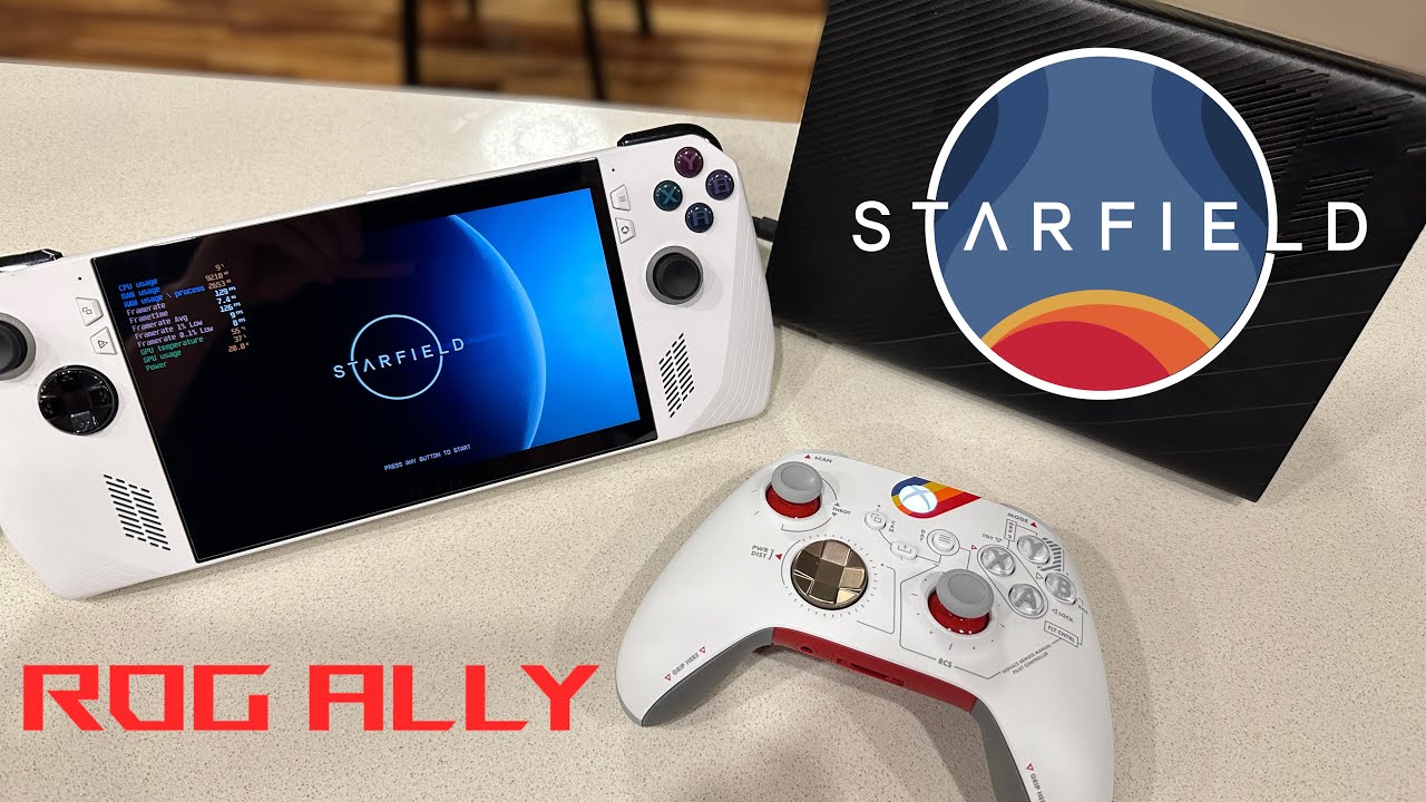 Playing Starfield Using Xbox Cloud Gaming On The ROG Ally