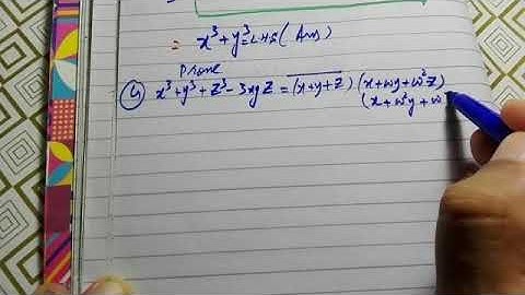 APPLICATIONS OF PROPERTIES OF CUBE ROOTS OF UNITY