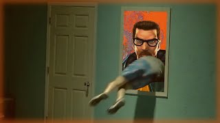 Jerma jumps through a window, but I added half-life sound effects
