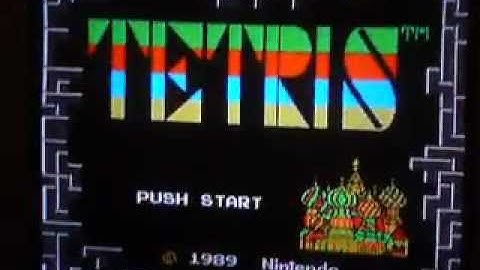 NES Tetris: 2-Player on physical system! Game Genie!