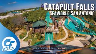 Catapult Falls onride 5K @60fps SeaWorld San Antonio