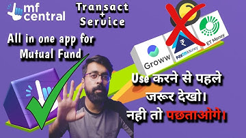 Groww App in trouble | MFCentral App for All Mutual Fund | MFCentral Transact | #bestmutualfundapp