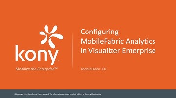 Configuring MobileFabric Analytics in Visualizer Enterprise