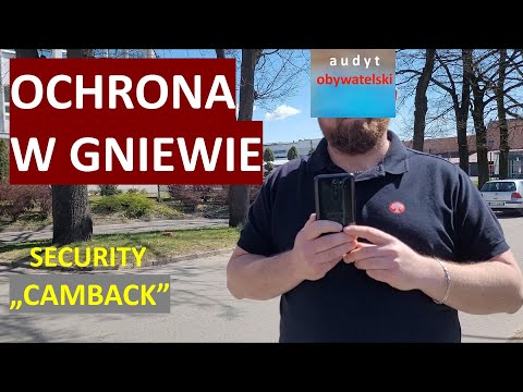 Ochrona w Gniewie interweniuje i nagrywa nagrywającego. Czy to kolejny 