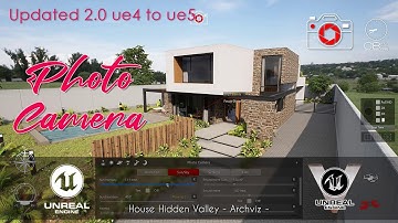 𝐔𝐧𝐫𝐞𝐚𝐥 𝐄𝐧𝐠𝐢𝐧𝐞 𝟒 | House Hidden Valley - Archviz | 04 Photocamera | Updated 2.0