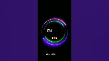 New Neon Circle Name Status | Instragram Reels Name Art Video Editing | Kiran Status