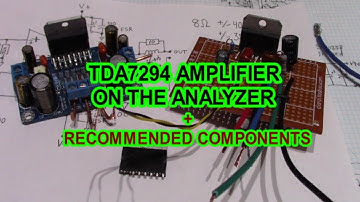 TDA7294 on the audio analyzer