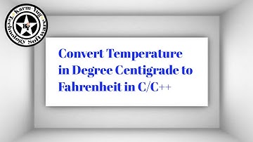 how to convert temperature degree centigrade to fahrenheit in c/c++ programming language