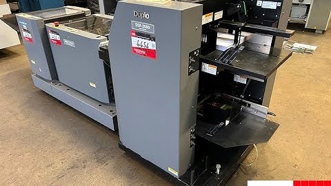 Duplo DBM 120 booklet maker with DSF 2000 sheet feeder and DBM 120T trimmer   Fully automatic bookle