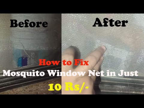 How to Repair mosquito holes of window and door | mosquito holes repair | mosquito net repair.