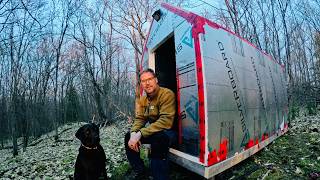 Warmest Lightest Easiest to Build Shelter - Cold Night Test