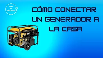 ¿Cómo se enchufa un generador a casa?