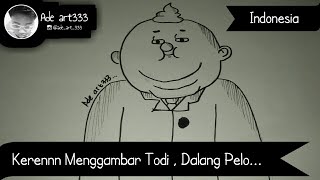 Kerennn Menggambar Todi, Dalang Pelo... Kartun