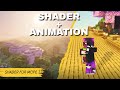 MINECRAFT PE SHADER + ANIMATIONS FOR 1.21+ || #minecraft #mcpe #shaders 