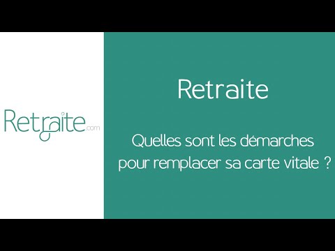 Quelles sont les démarches pour remplacer sa carte vitale ?