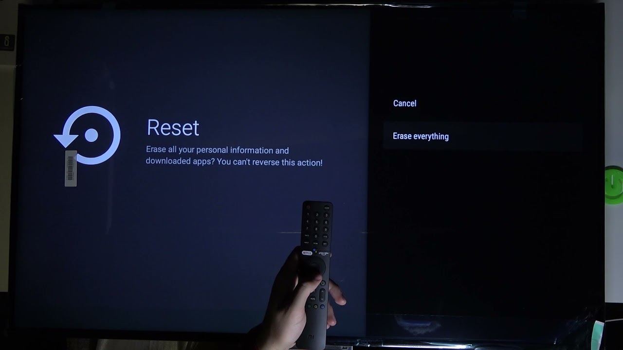 How to Hard Reset Xiaomi Mi LED TV P1 via Settings? Perform Factory