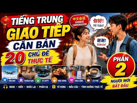 20 Hội Thoại Tiếng Trung Cơ Bản Hằng Ngày | Người Mới Bắt Đầu – Phần 2