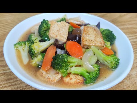 Tumis Brokoli Tahu Putih