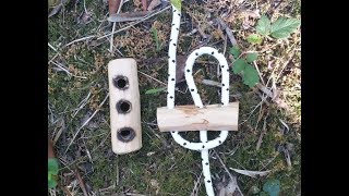 Wooden tension regulators for hammocks and more (DIY)