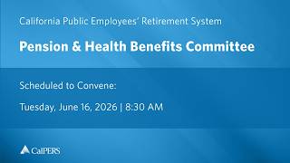 Pension & Health Benefits Committee | Tuesday, June 16, 2026