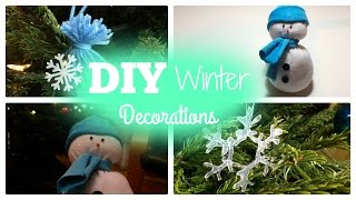 DIY WINTER  DECORATIONS!!!