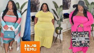 TEMU PLUS SIZE CLOTHING HAUL TEMU VACATION/SPRING 🌸HAUL DISCOUNT CODE DMH3247 screenshot 1