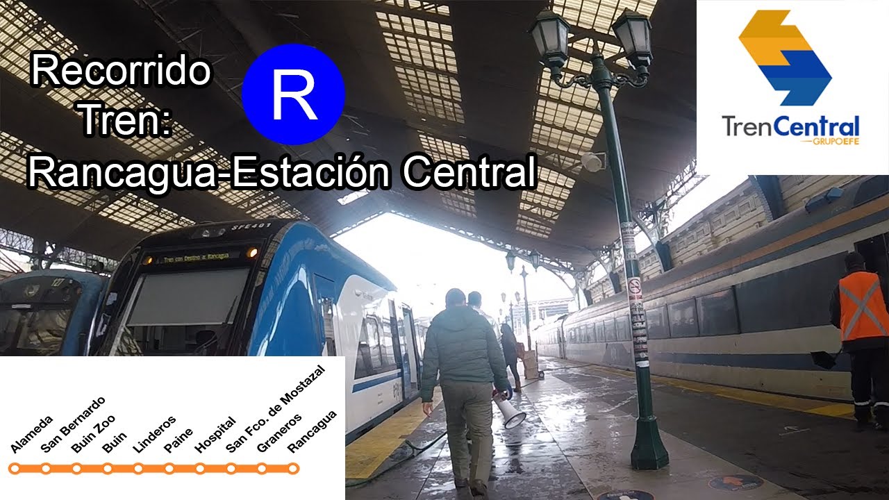 Tren Rancagua-Estación Central - #TrenCentral - Recorrido