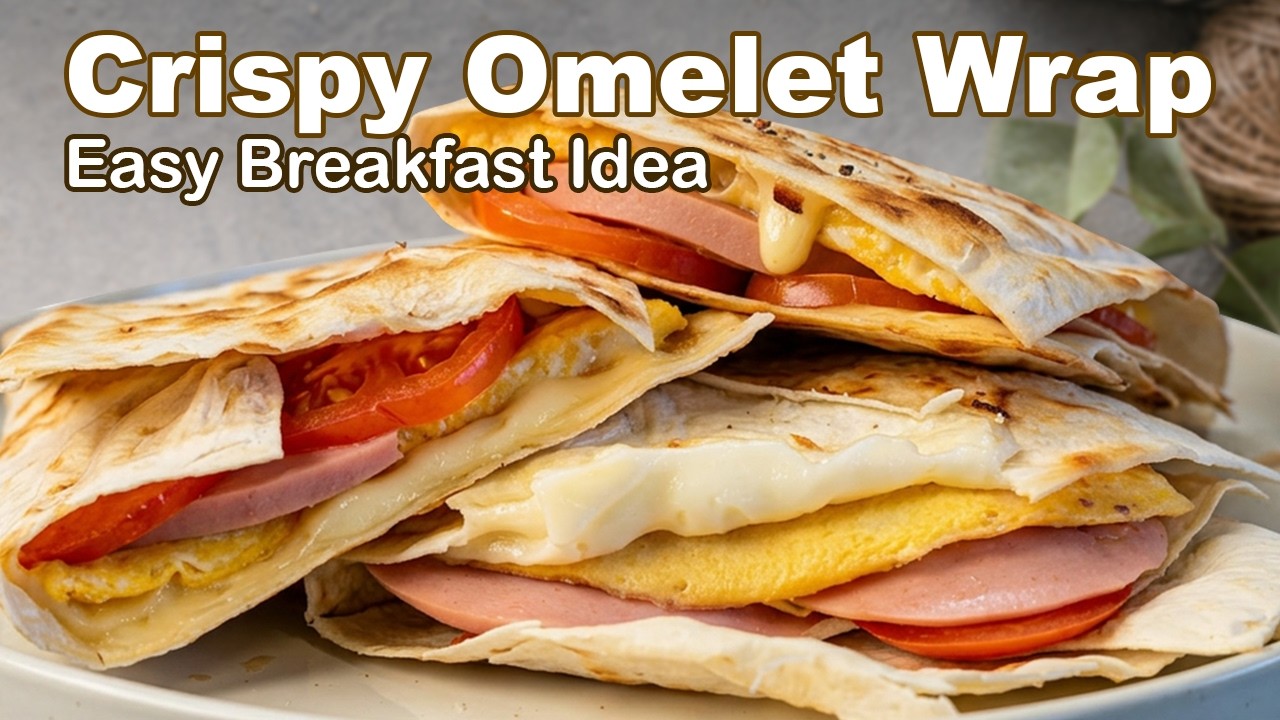 Хрустящий омлет в лаваше за 10 минут | Простой и полезный завтрак