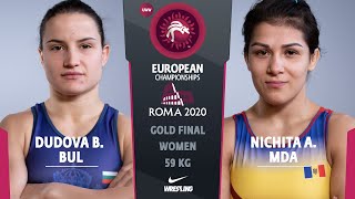 GOLD WW - 59 kg: B. DUDOVA (BUL) v. A. NICHITA (MDA)