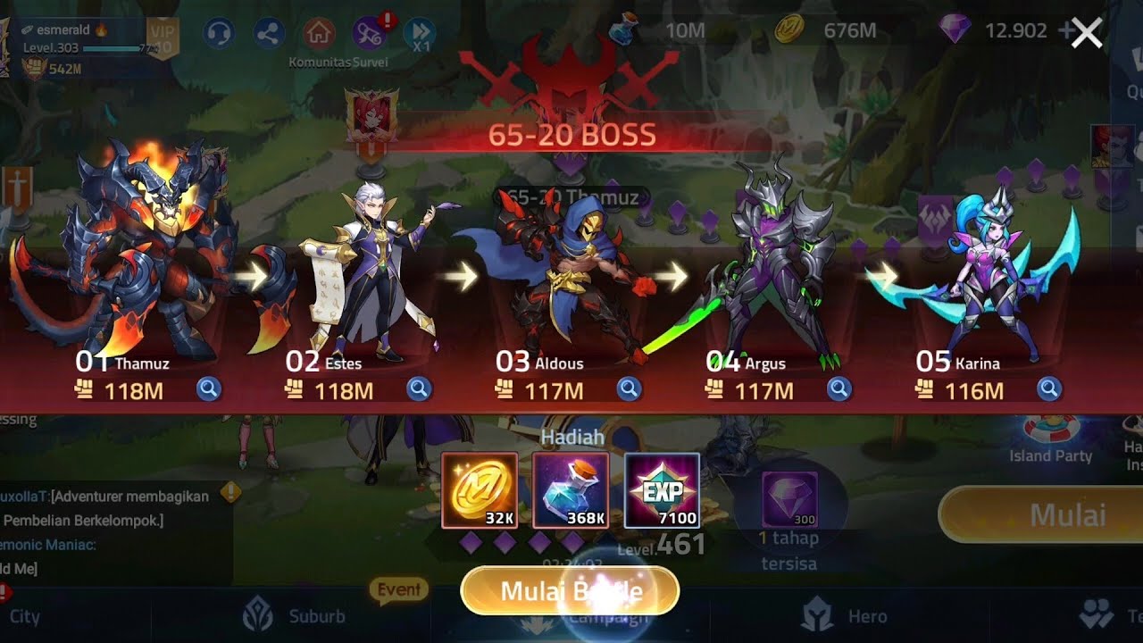 Boss Campaign 65 - 20 ll Mobile Legends Adventure ll QodriZ1