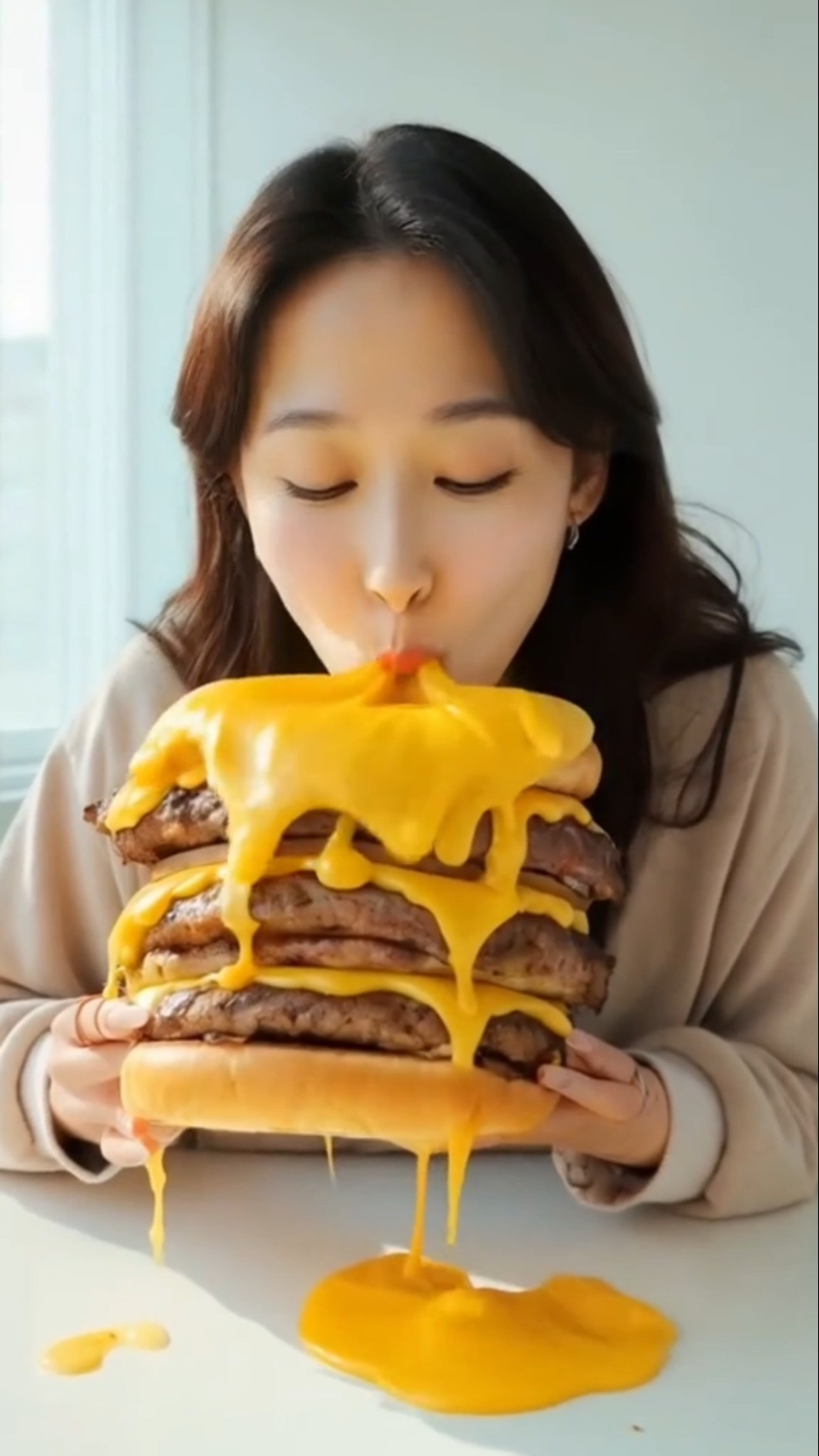 AI ?️ Real?Mukbang #funny #shorts