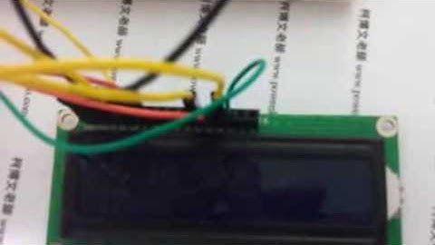 Arduino 柯博文老師 範例12-24-1   LCD 2x16 面板顯示