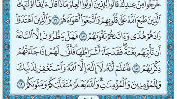 سورة محمد / فضيلة الشيخ عبد الله الجهني