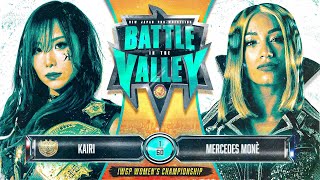 KAIRI vs Mercedes Mone for IWGP Women's title 2/18 on FITE!