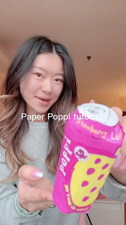 Paper Poppi soda tutorial 🥤