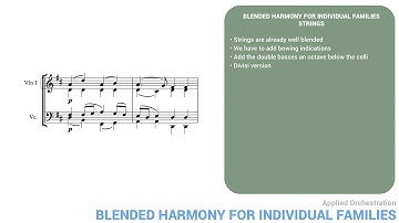Applied Orchestration #1: blended harmony part 1