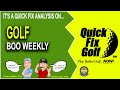 Boo Weekly - Slow Motion Professional Golf Swing Analysis
