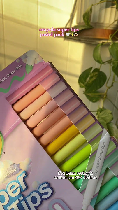 So glad I got my hands on these Crayola super tips pastel pack! #journalingsupplies #journalsupplies