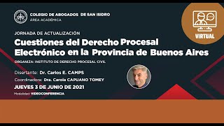 Cuestiones del Derecho Procesal Electrónico en la Provincia de Buenos Aires. Jornada