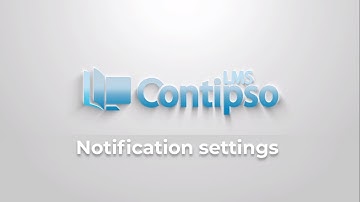 Notification settings - Contipso LMS