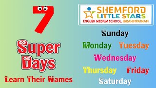 7 Super Days! Let's Learn Their Names