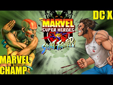 Marvel Super Heroes vs Street Fighter: DC X vs MARVEL CHAMP pt 2